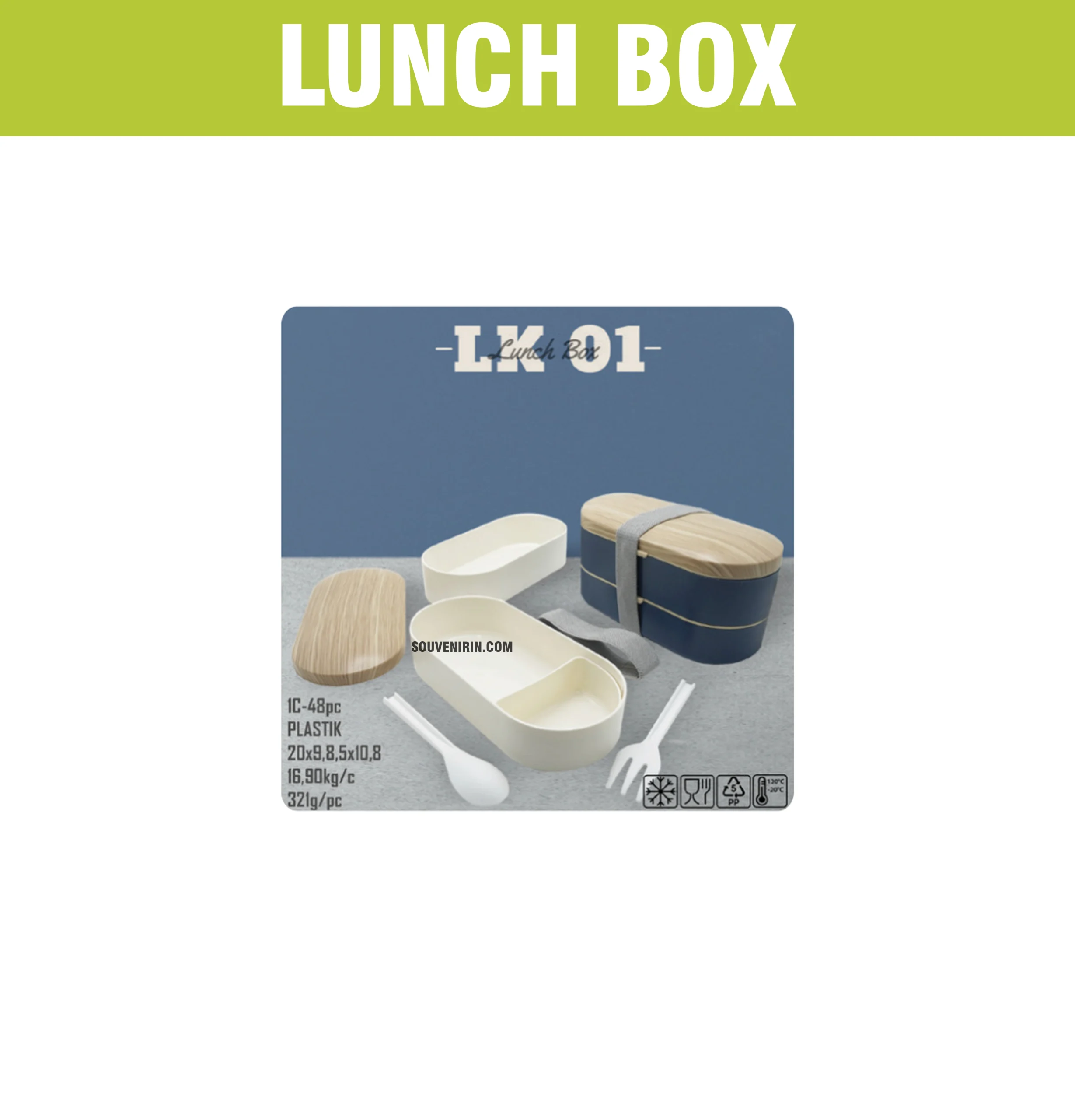 Lknl Box Lunch Box kode LK 01 - Souvenirin